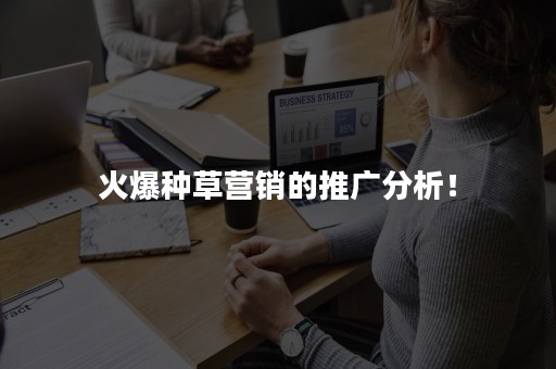 火爆种草营销的推广分析！