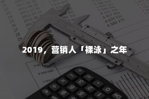 2019，营销人「裸泳」之年