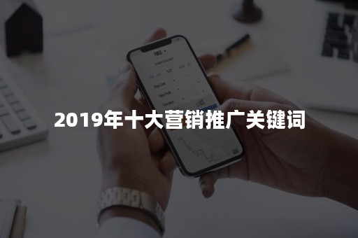 2019年十大营销推广关键词