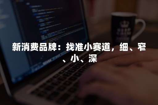 新消费品牌：找准小赛道，细、窄、小、深