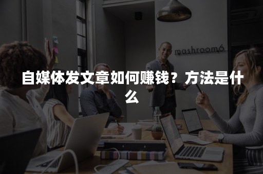 自媒体发文章如何赚钱？方法是什么