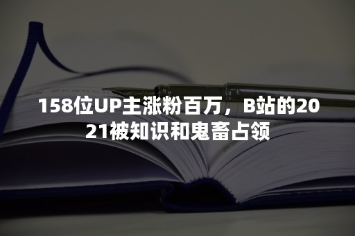 158位UP主涨粉百万，B站的2021被知识和鬼畜占领