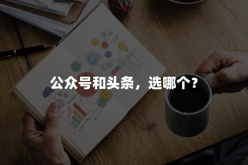 公众号和头条，选哪个？