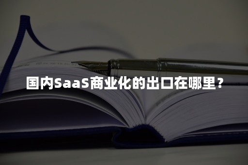 国内SaaS商业化的出口在哪里？