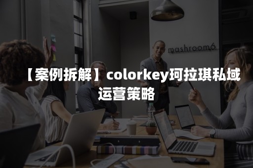 【案例拆解】colorkey珂拉琪私域运营策略