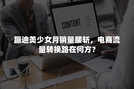 蹦迪美少女月销量腰斩，电商流量转换路在何方？