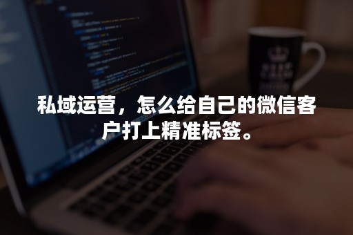 私域运营，怎么给自己的微信客户打上精准标签。