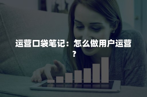 运营口袋笔记：怎么做用户运营？