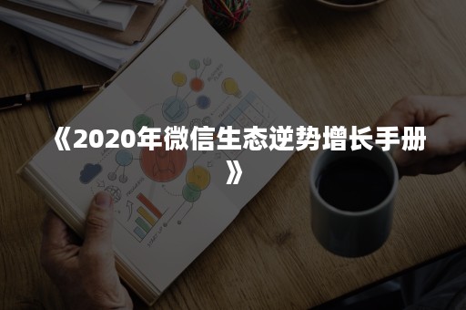 《2020年微信生态逆势增长手册》