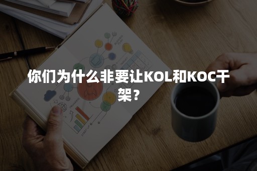 你们为什么非要让KOL和KOC干架？