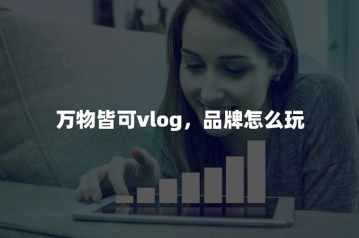 万物皆可vlog，品牌怎么玩