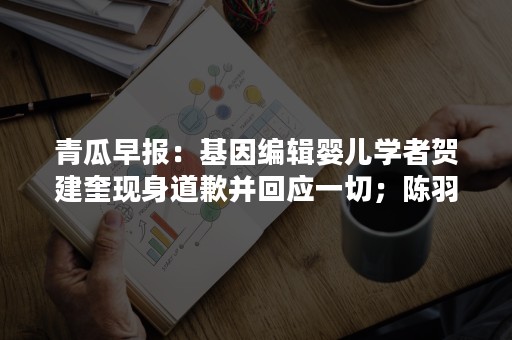 青瓜早报：基因编辑婴儿学者贺建奎现身道歉并回应一切；陈羽凡涉毒被抓