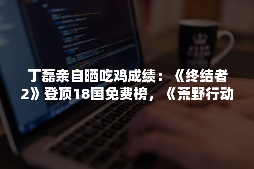 丁磊亲自晒吃鸡成绩：《终结者2》登顶18国免费榜，《荒野行动》DAU超2000万