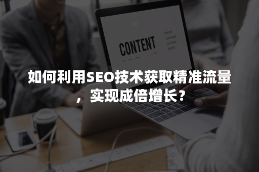 如何利用SEO技术获取精准流量，实现成倍增长？