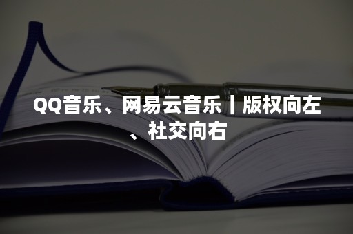 QQ音乐、网易云音乐｜版权向左、社交向右