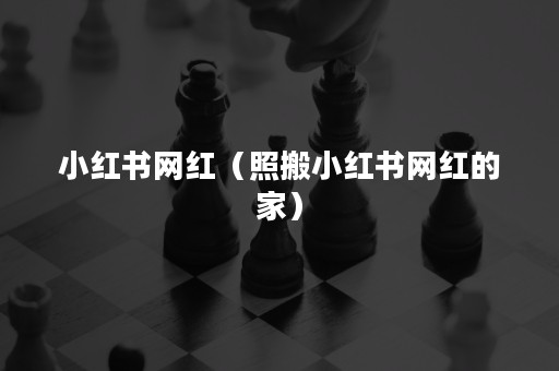 小红书网红（照搬小红书网红的家）