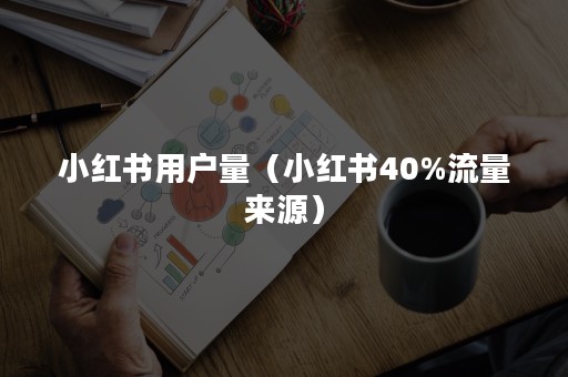 小红书用户量（小红书40%流量来源）