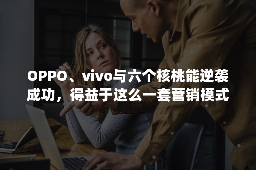 OPPO、vivo与六个核桃能逆袭成功，得益于这么一套营销模式