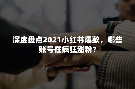 深度盘点2021小红书爆款，哪些账号在疯狂涨粉？