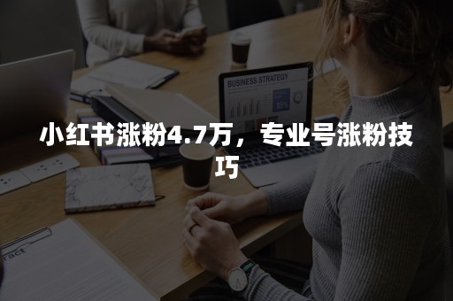 小红书涨粉4.7万，专业号涨粉技巧