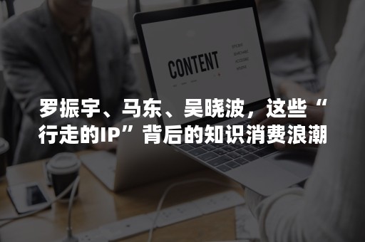 罗振宇、马东、吴晓波，这些“行走的IP”背后的知识消费浪潮