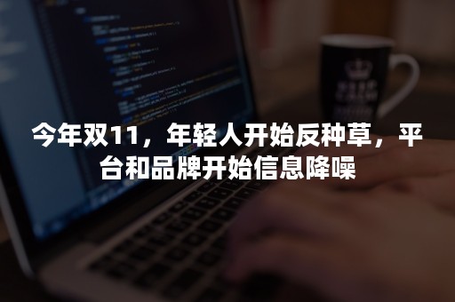 今年双11，年轻人开始反种草，平台和品牌开始信息降噪