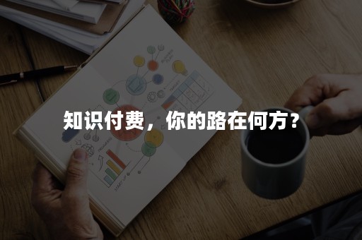 知识付费，你的路在何方？