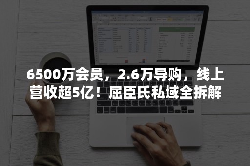 6500万会员，2.6万导购，线上营收超5亿！屈臣氏私域全拆解