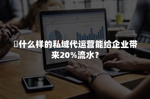 ​什么样的私域代运营能给企业带来20%流水？