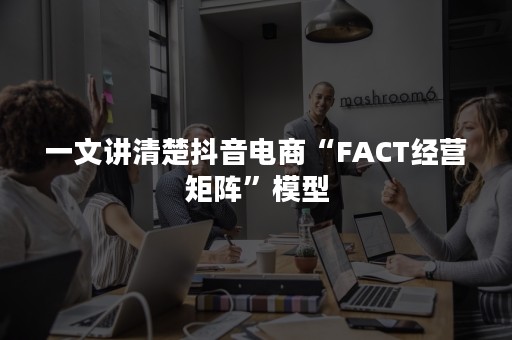 一文讲清楚抖音电商“FACT经营矩阵”模型