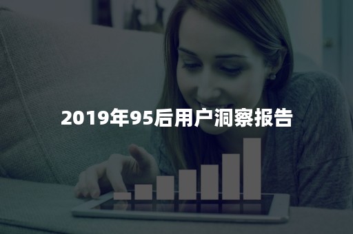 2019年95后用户洞察报告