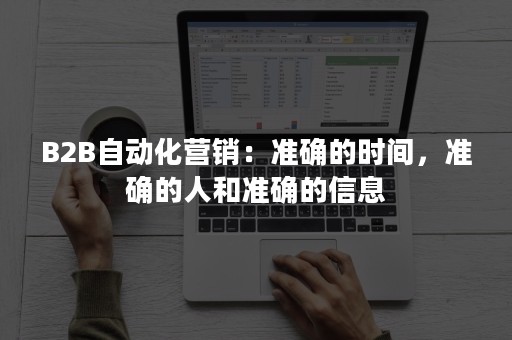 B2B自动化营销：准确的时间，准确的人和准确的信息