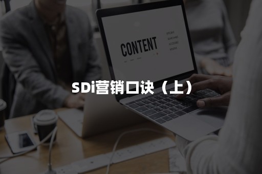 SDi营销口诀（上）